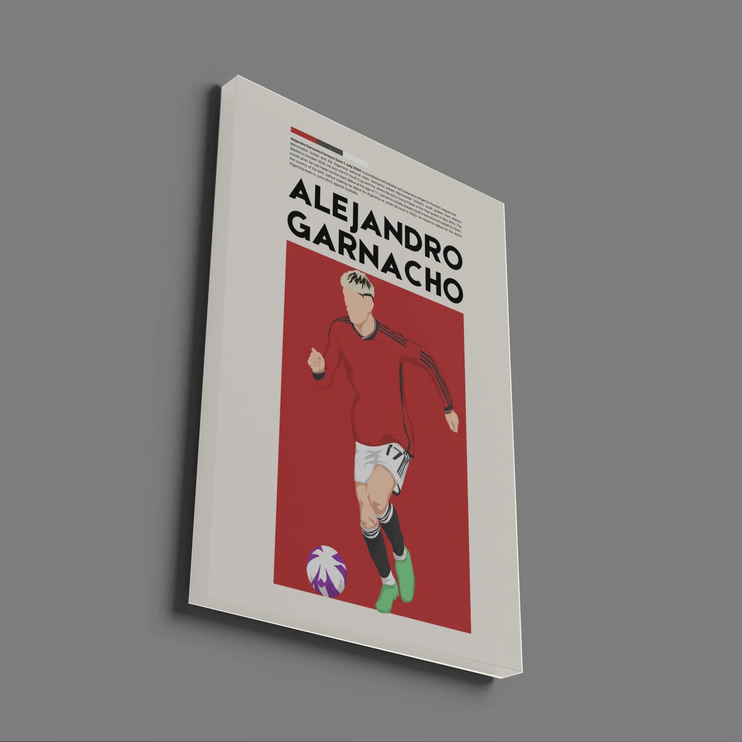 Alejandro Garnacho Man Utd - Minimalist