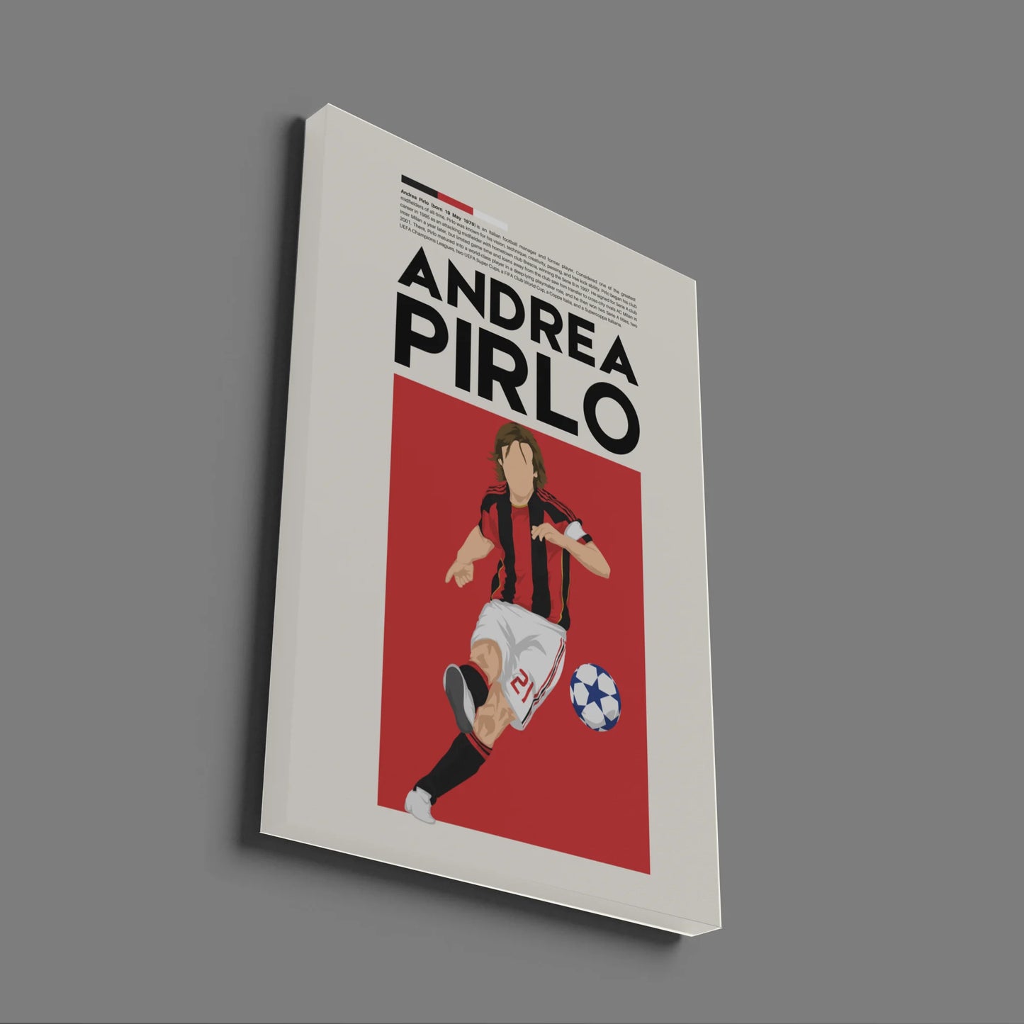 Andrea Pirlo AC Milan - Minimalist