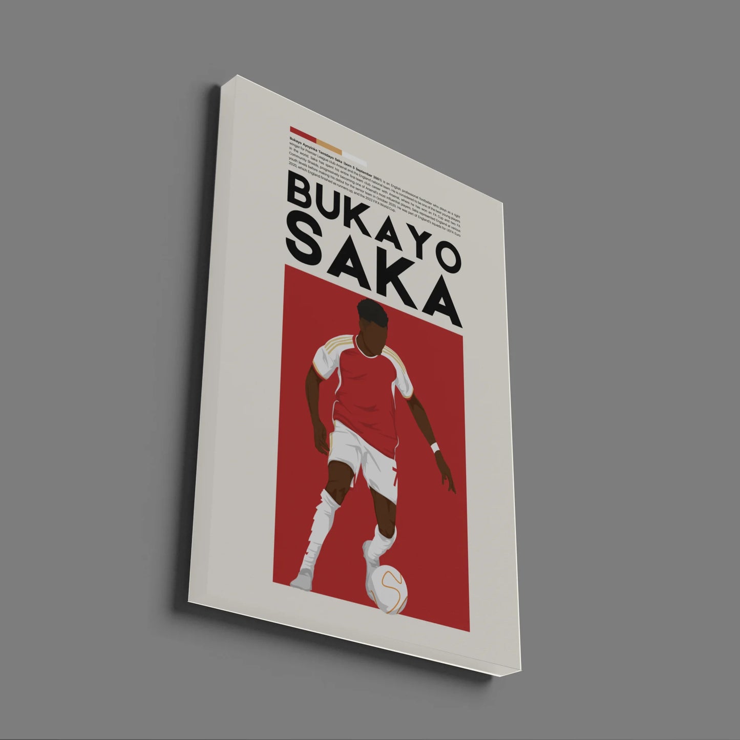 Bukayo Saka Arsenal - Minimalist