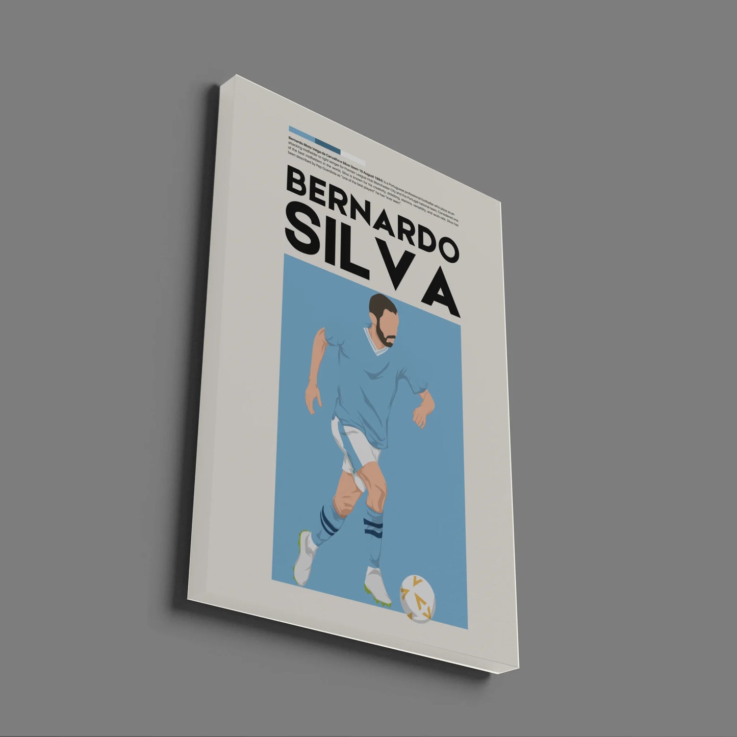 Bernardo Silva Man City - Minimalist