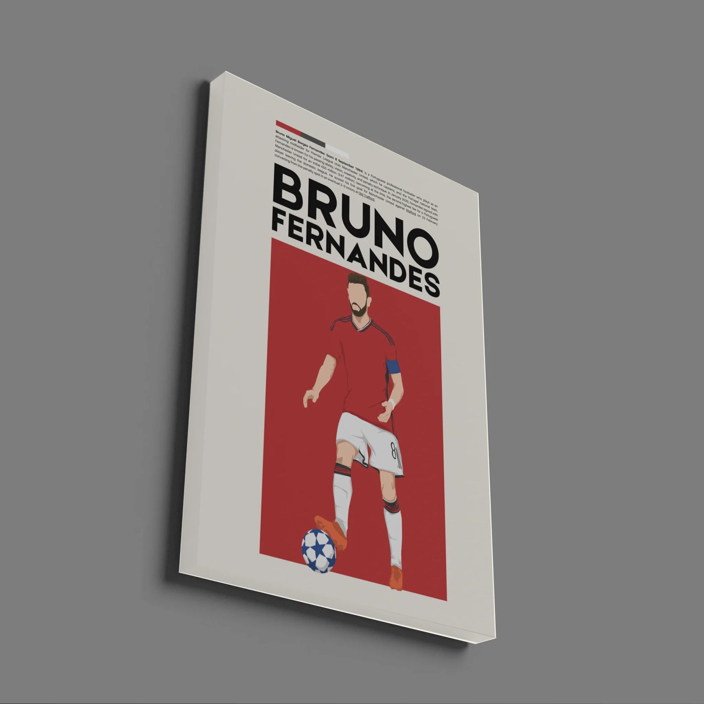 Bruno Fernandes Man Utd - Minimalist