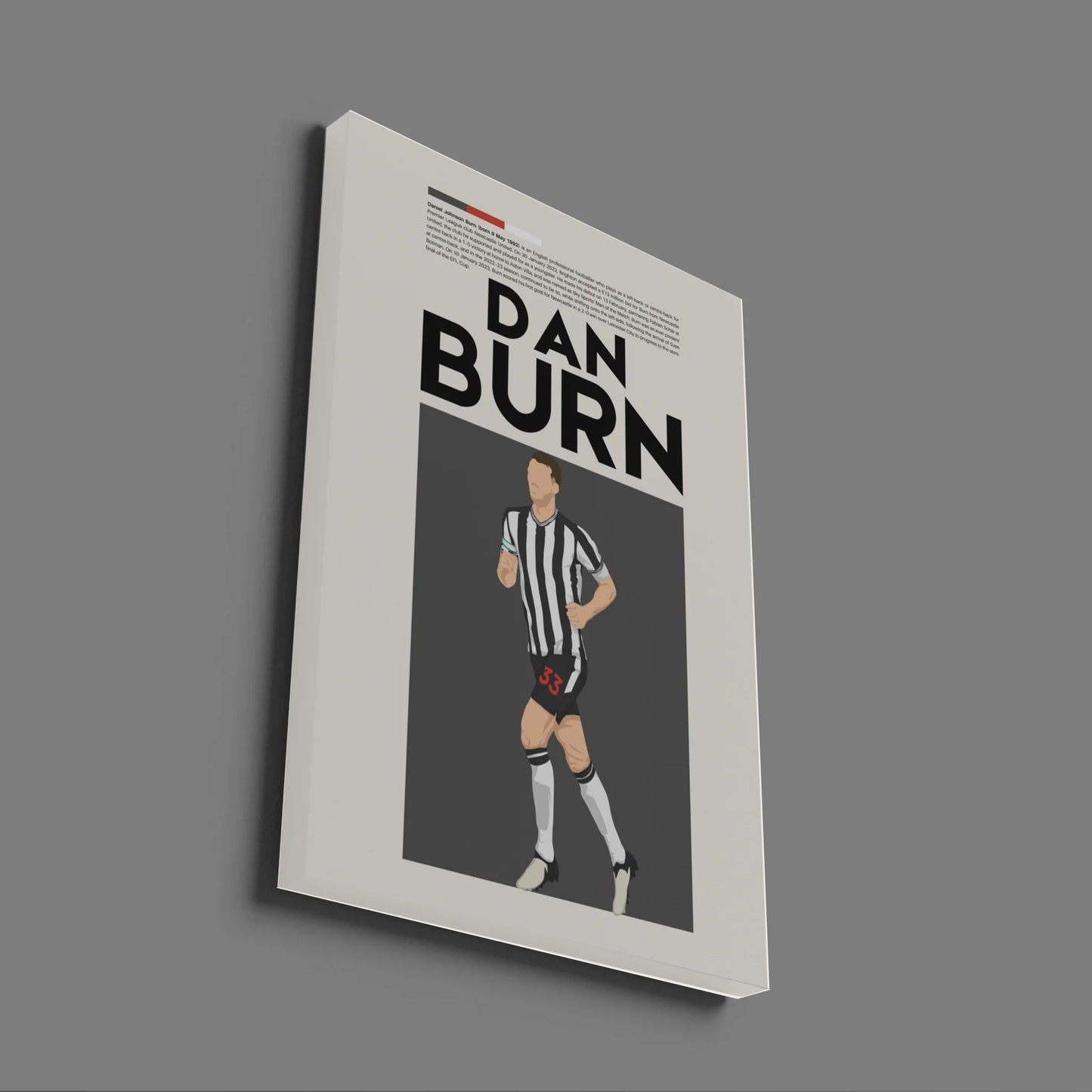 Dan Burn Newcastle - Minimalist