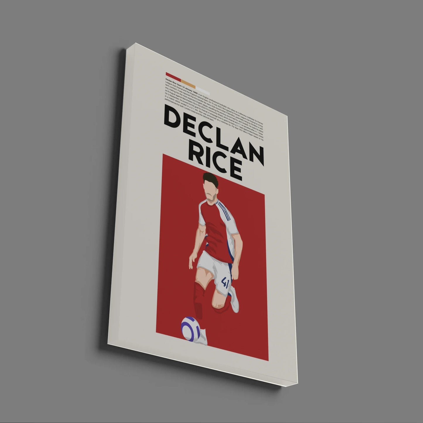 Declan Rice Arsenal - Minimalist