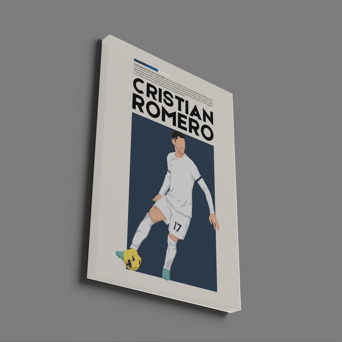 Cristian Romero Tottenham - Minimalist