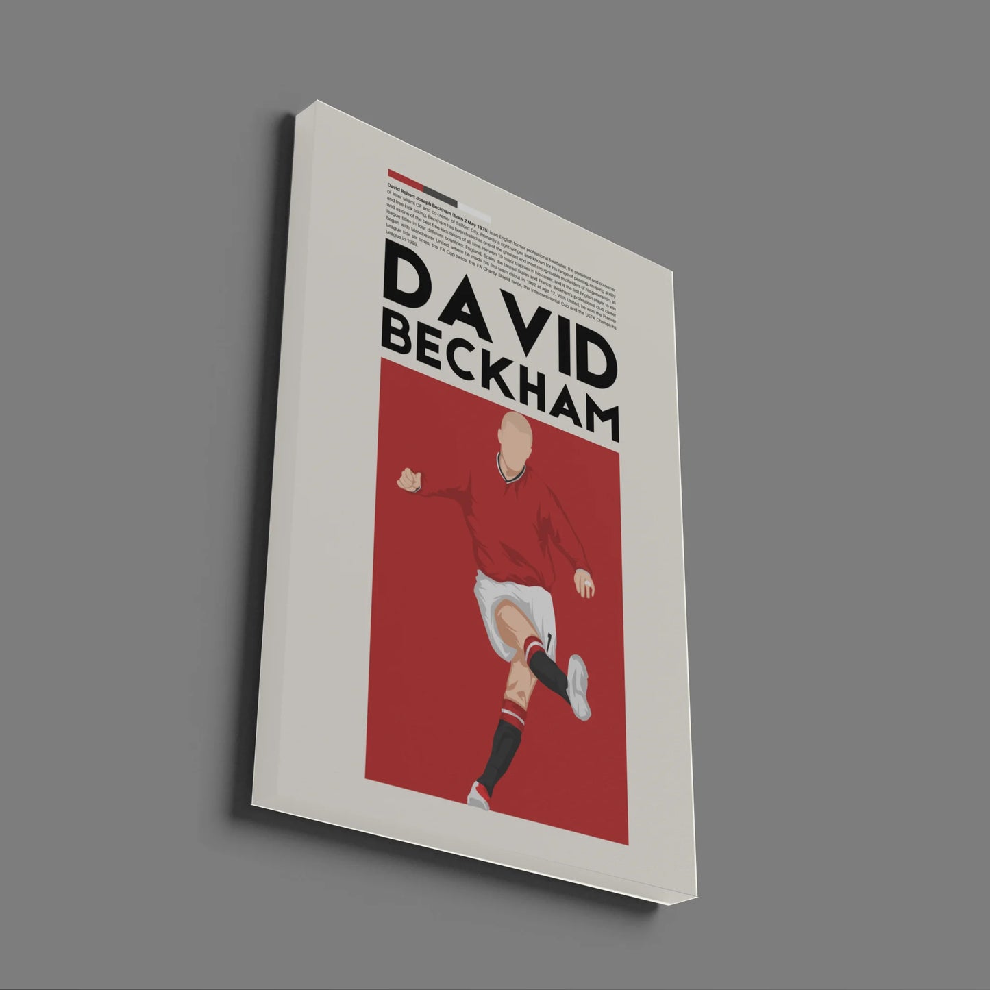 David Beckham Man Utd - Minimalist