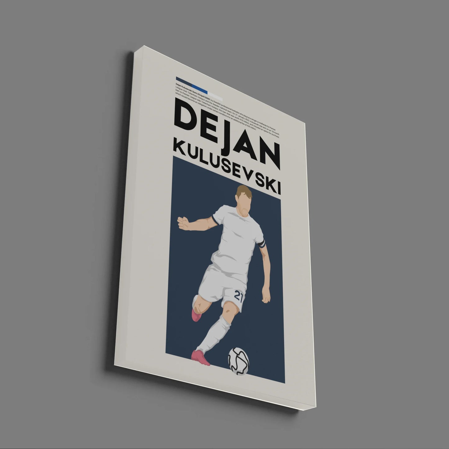 Dejan Kulusevski Tottenham - Minimalist