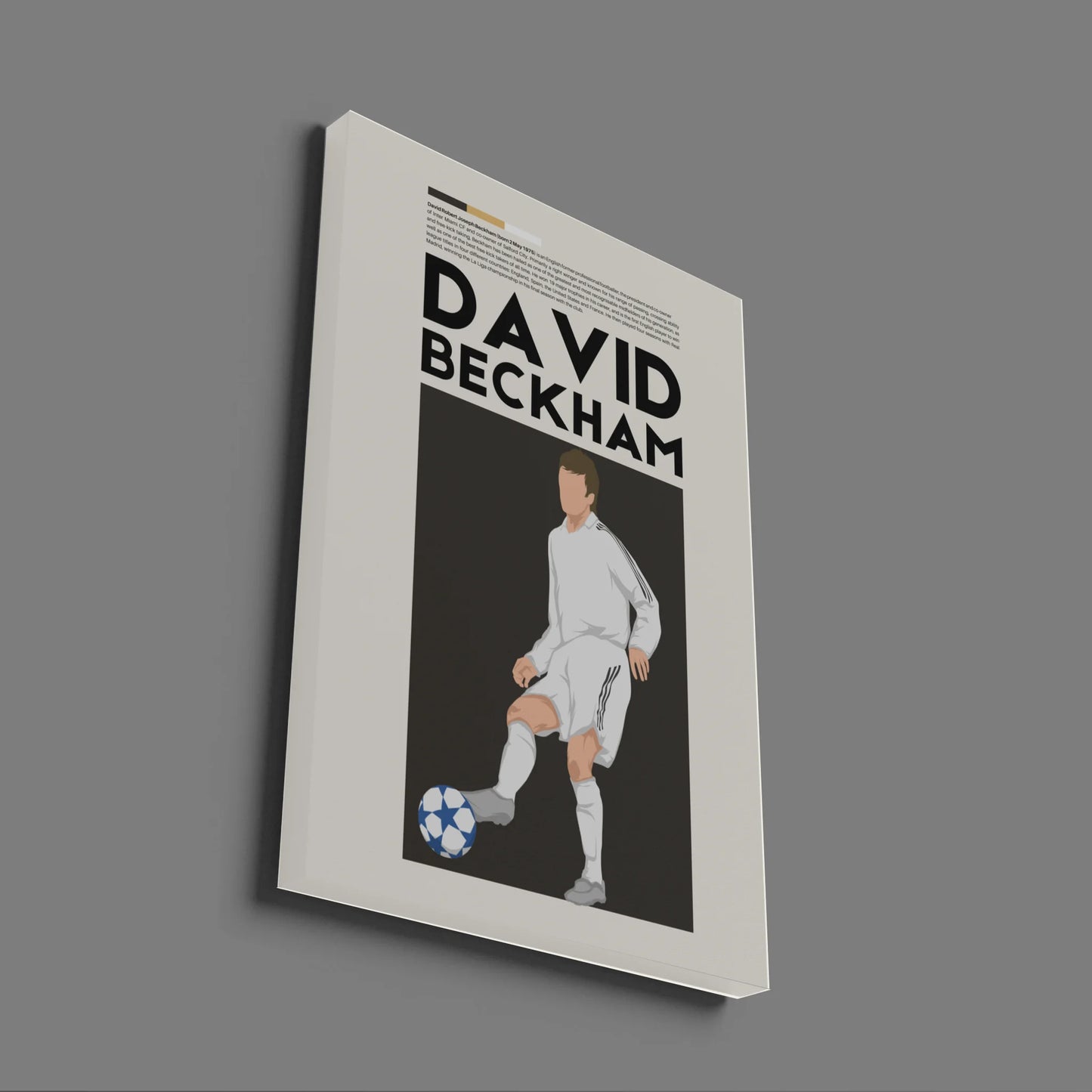 David Beckham Real Madrid - Minimalist