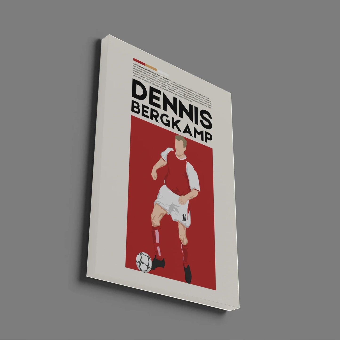 Dennis Bergkamp Arsenal - Minimalist