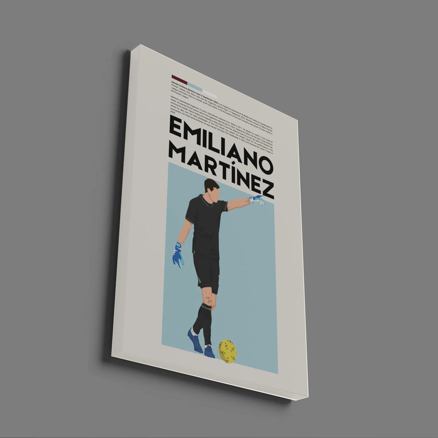 Emiliano Martínez Aston Villa - Minimalist