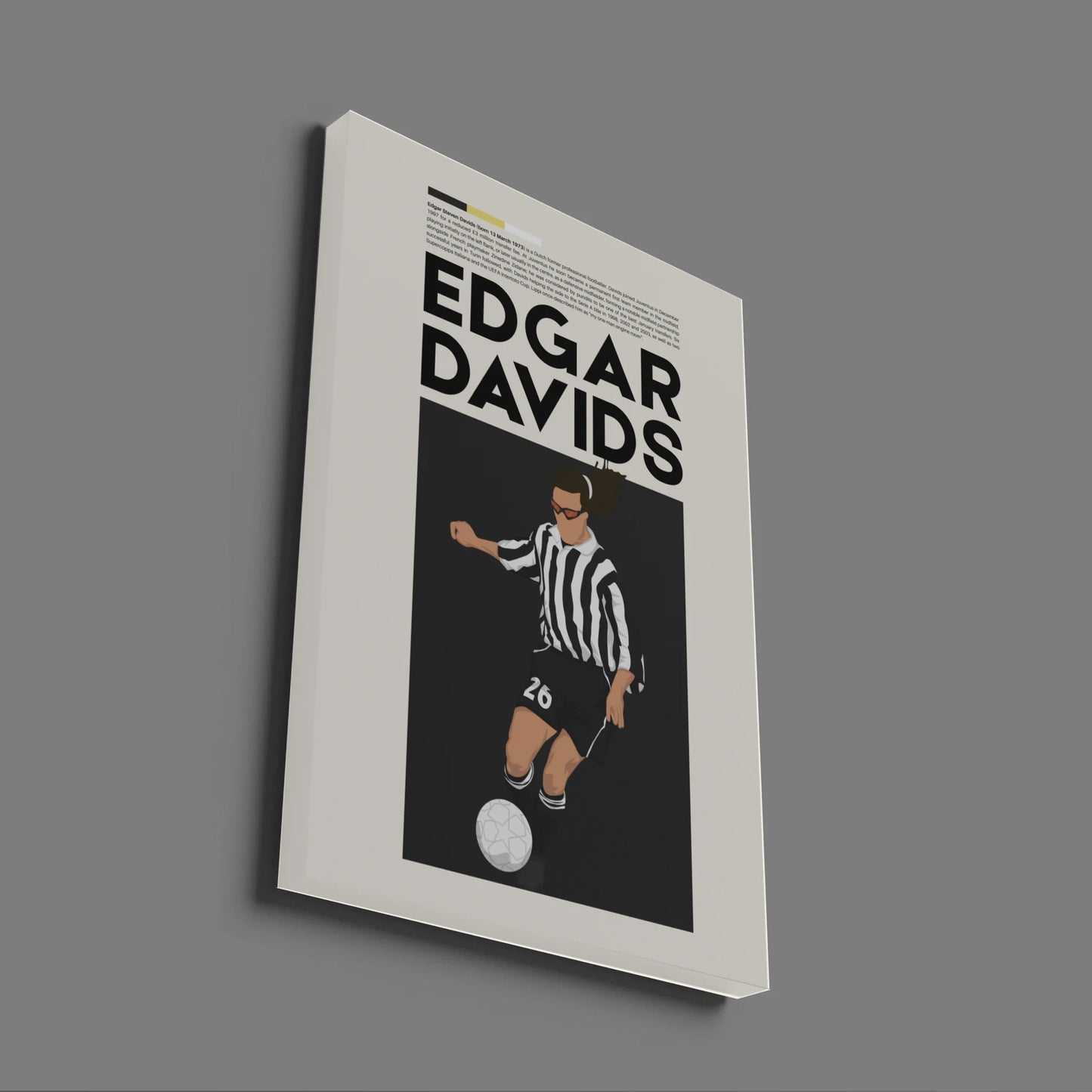 Edgar Davids Juventus - Minimalist