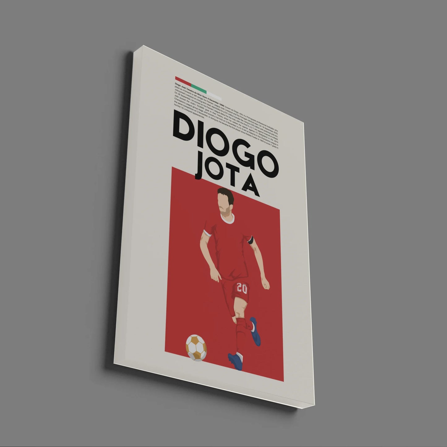 Diogo Jota Liverpool - Minimalist