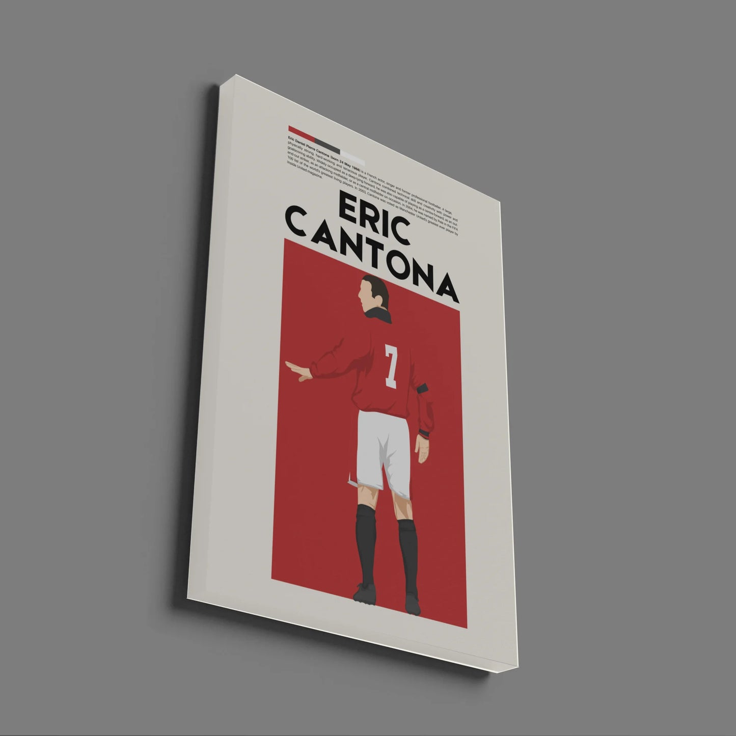 Eric Cantona Man Utd - Minimalist