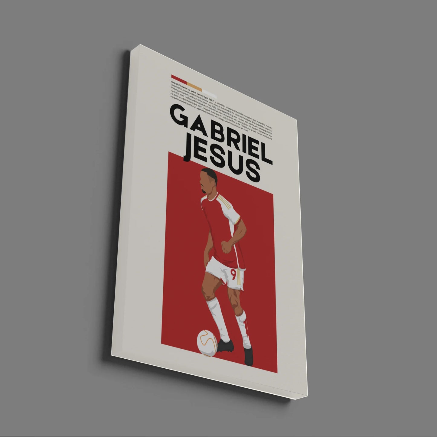 Gabriel Jesus Arsenal - Minimalist