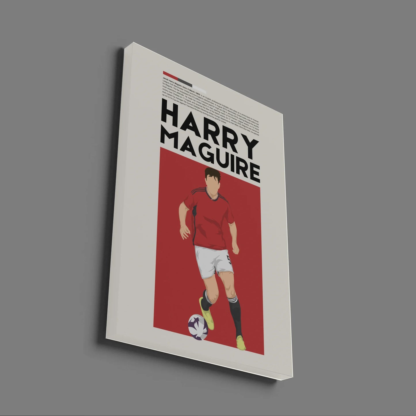Harry Maguire Man Utd - Minimalist