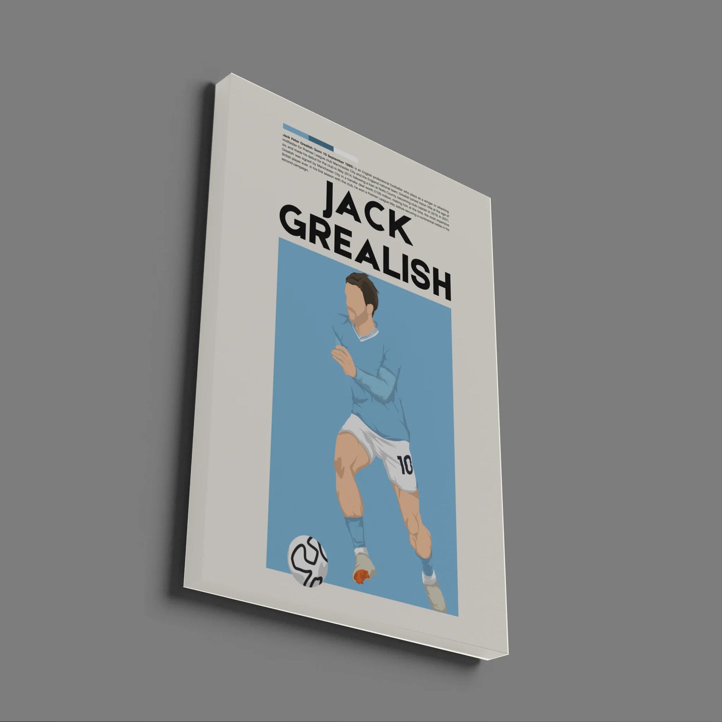 Jack Grealish Man City - Minimalist