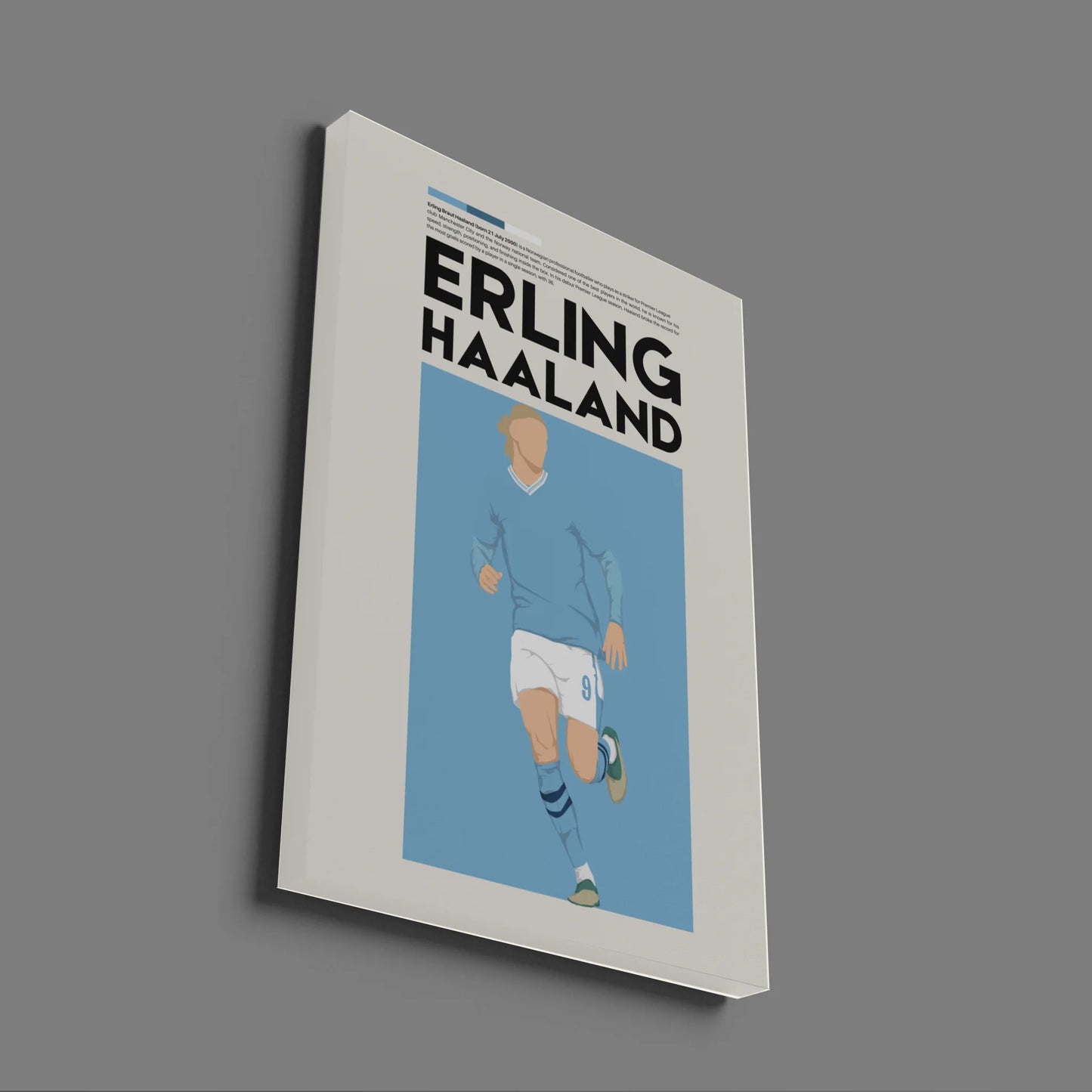 Erling Haaland Man City - Minimalist