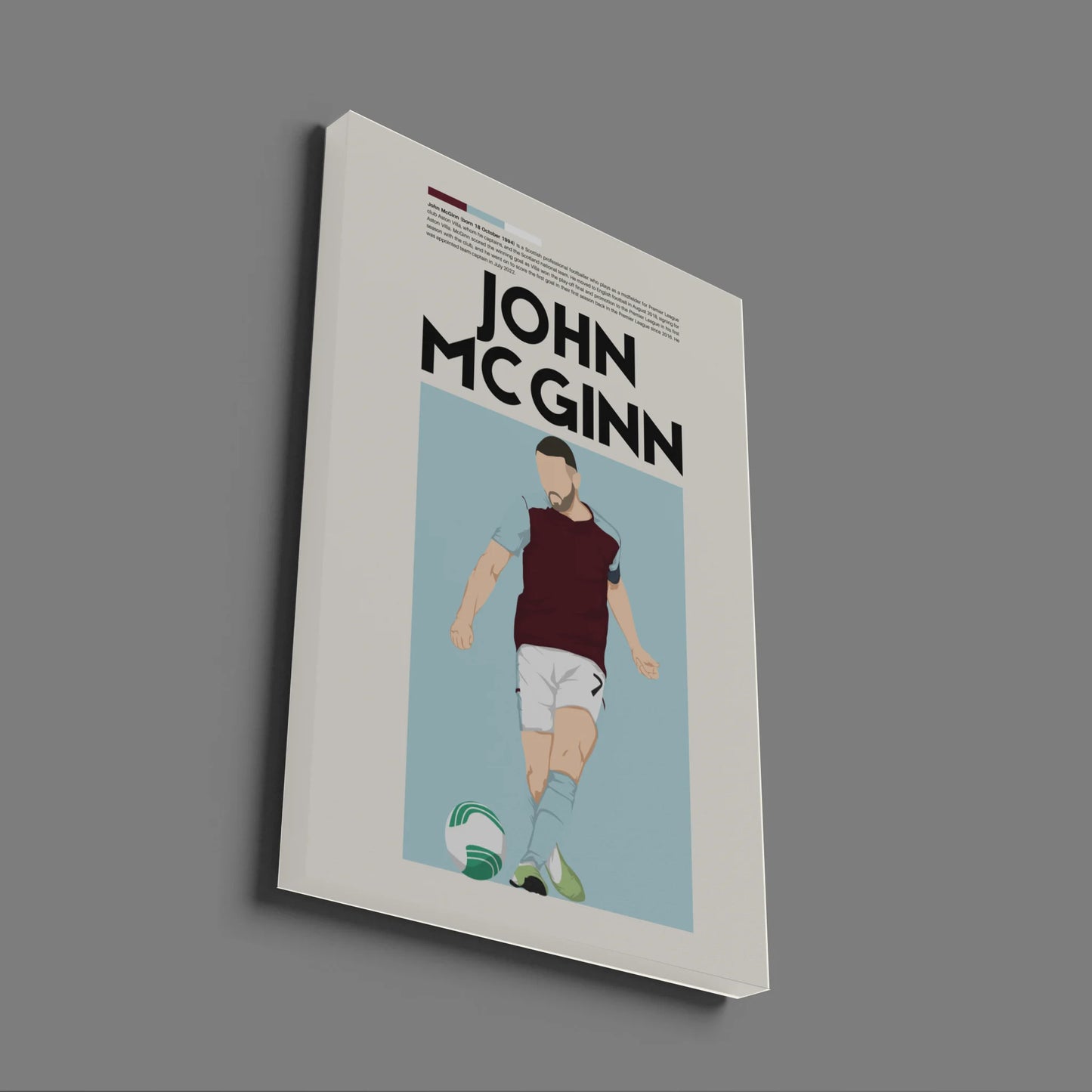 John McGinn Aston Villa - Minimalist