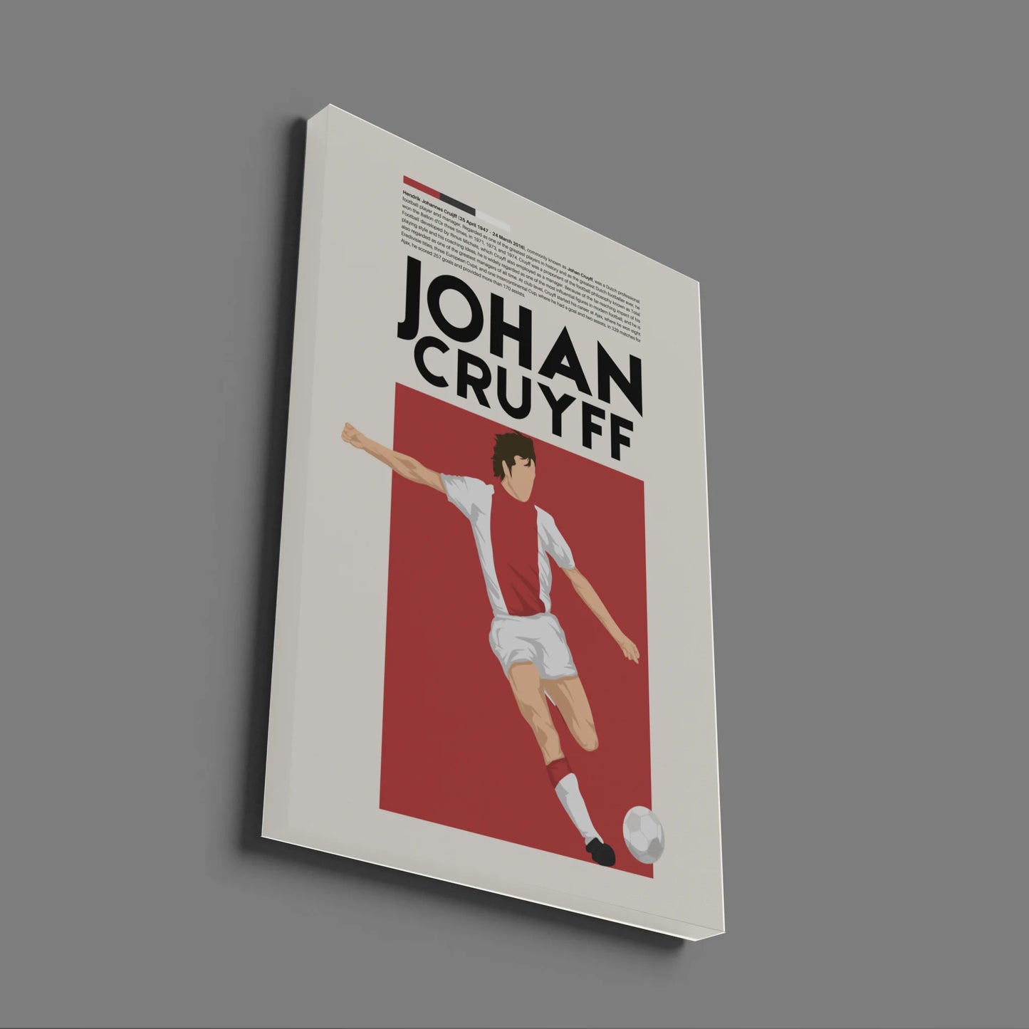 Johan Cruyff Ajax - Minimalist