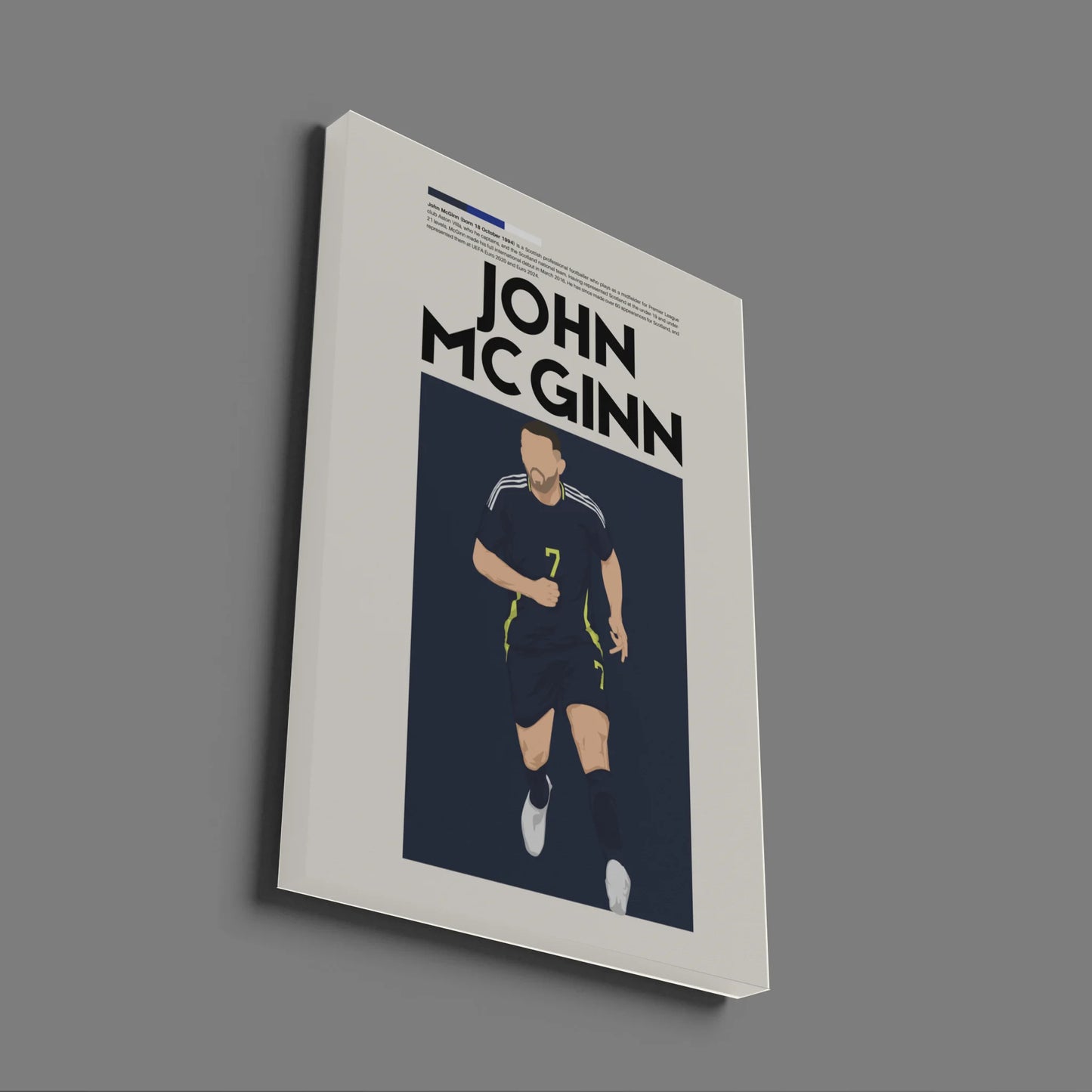 John McGinn Scotland - Minimalist