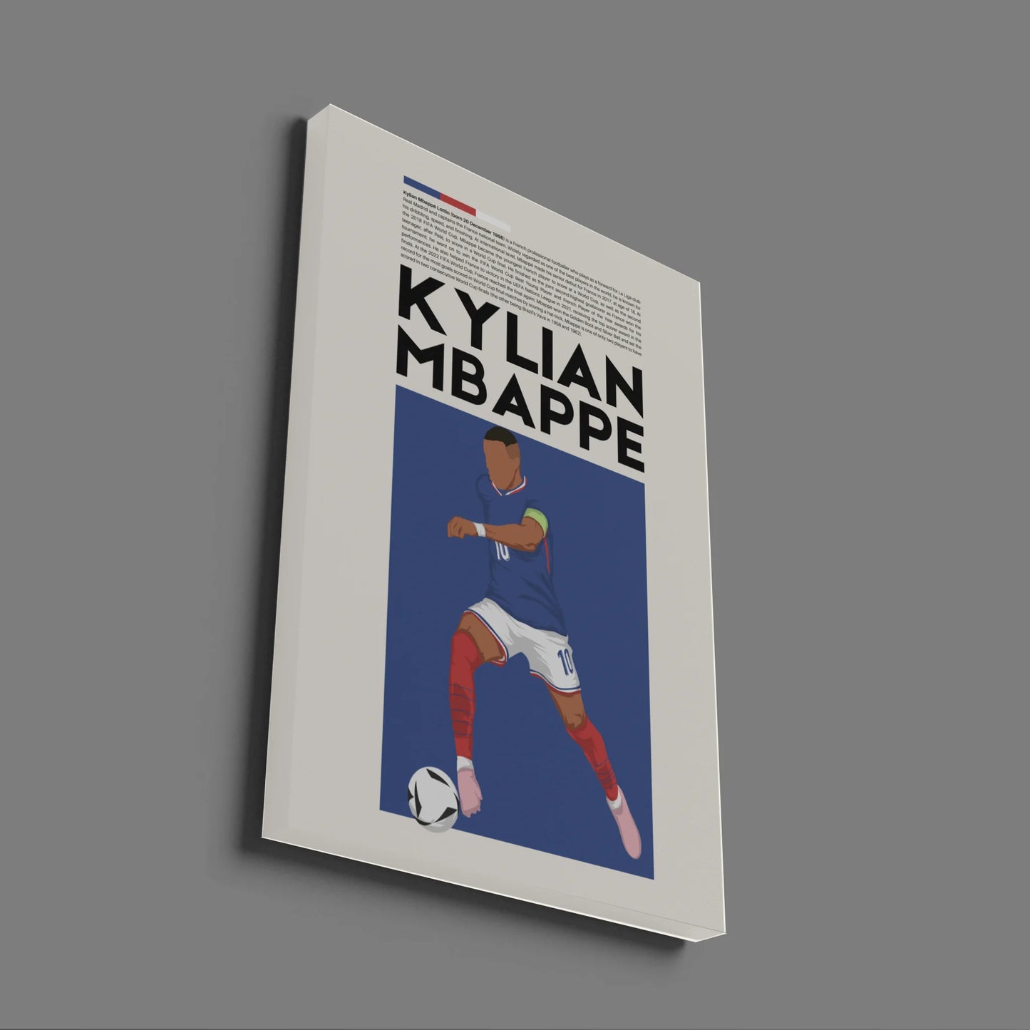 Kylian Mbappé France - Minimalist