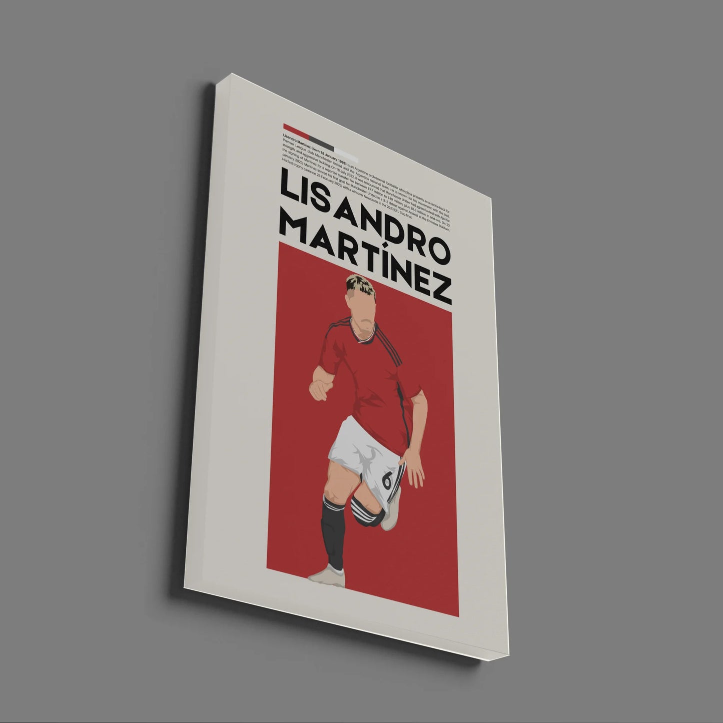 Lisandro Martínez Man Utd - Minimalist