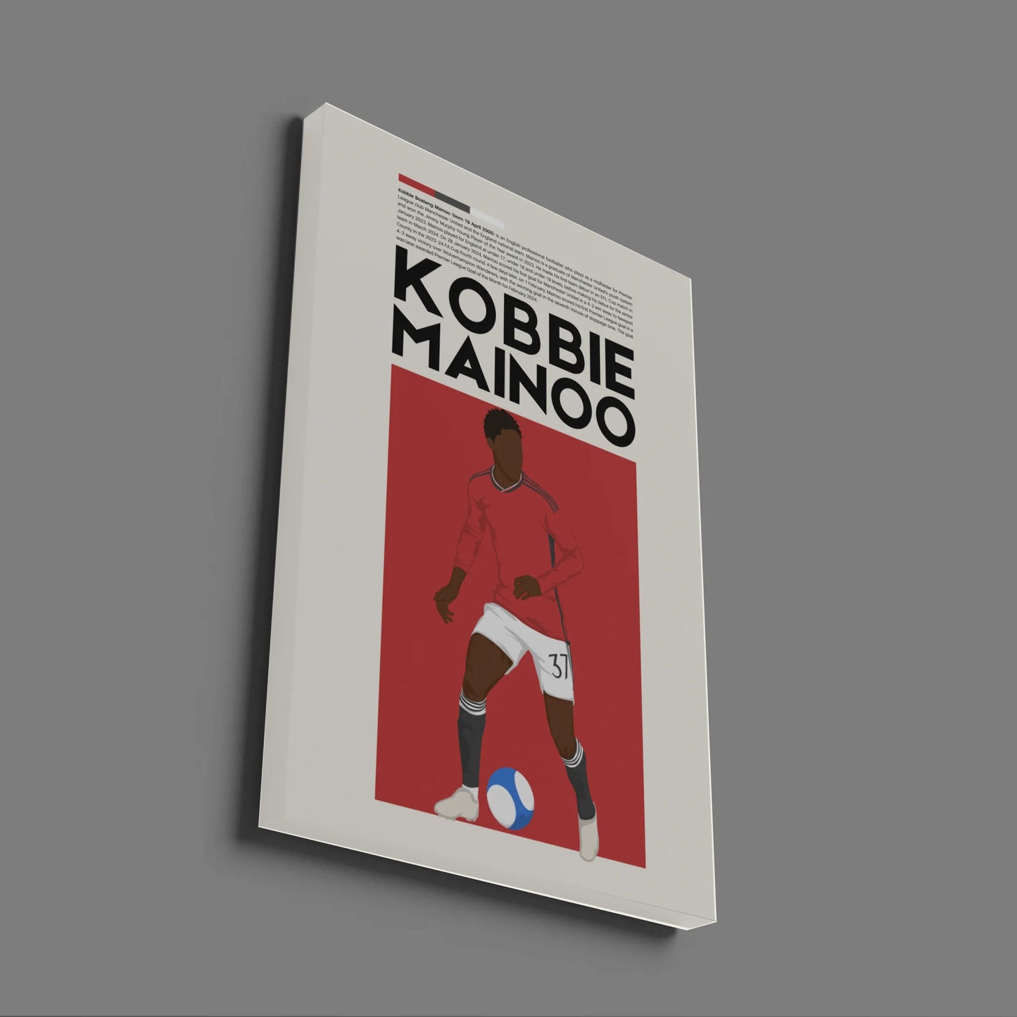 Kobbie Mainoo Man Utd - Minimalist