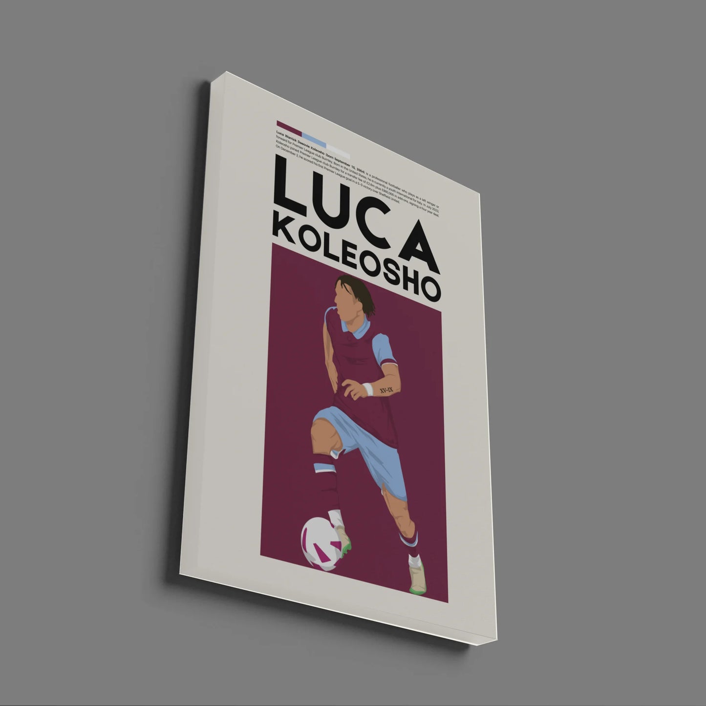 Luca Koleosho Burnley - Minimalist