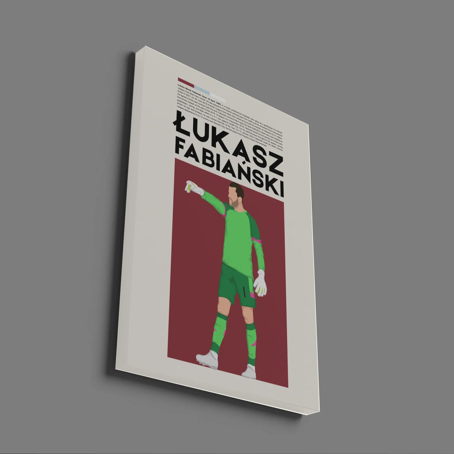 Łukasz Fabiański West Ham - Minimalist