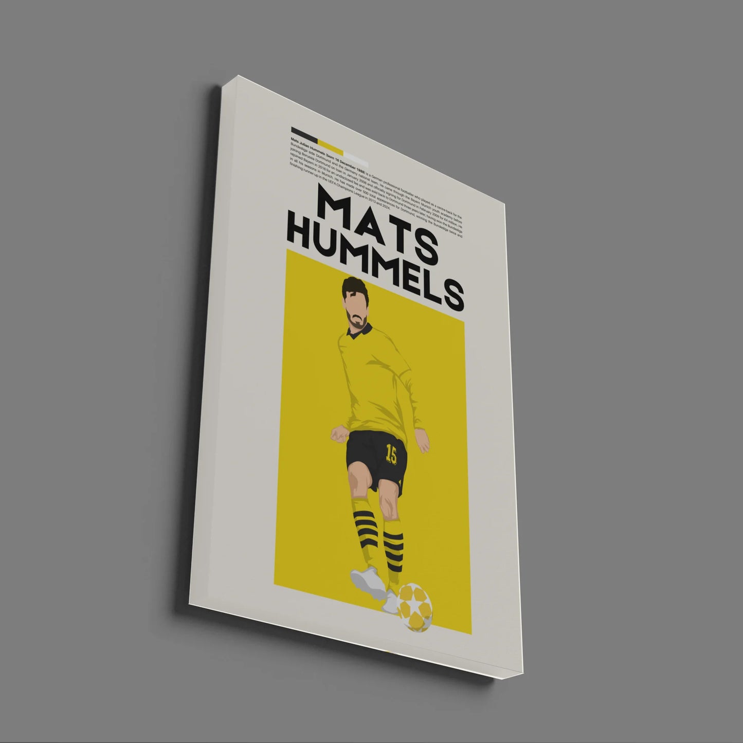 Mats Hummels Dortmund - Minimalist