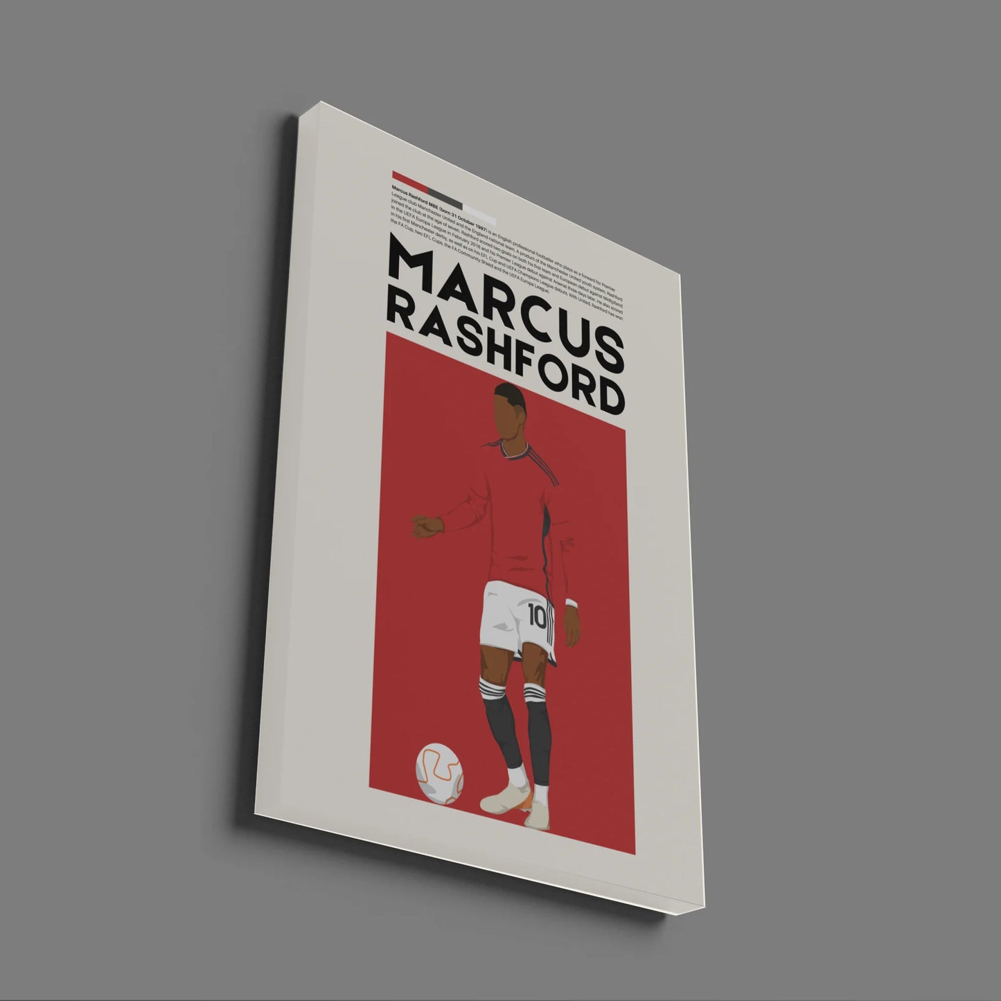 Marcus Rashford Man Utd - Minimalist