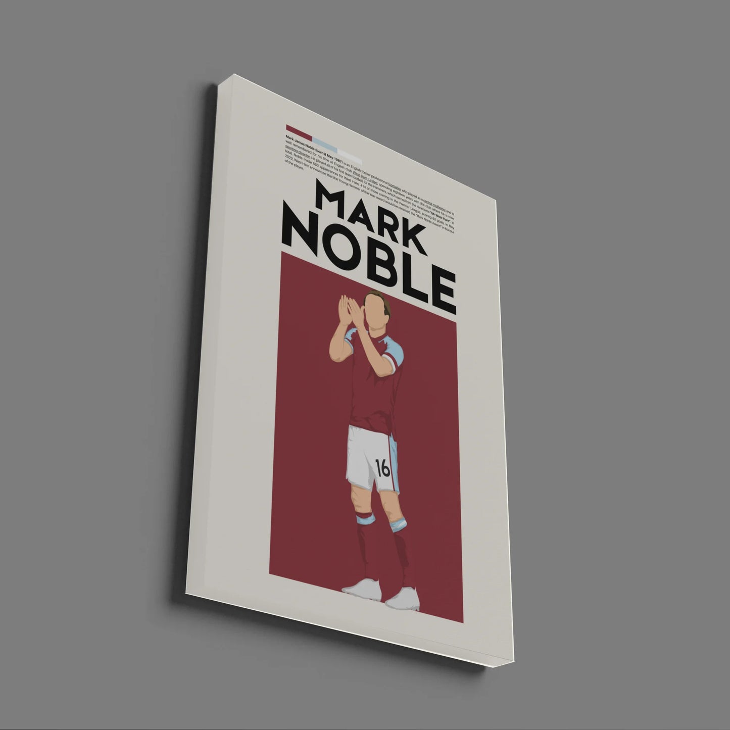 Mark Noble West Ham - Minimalist