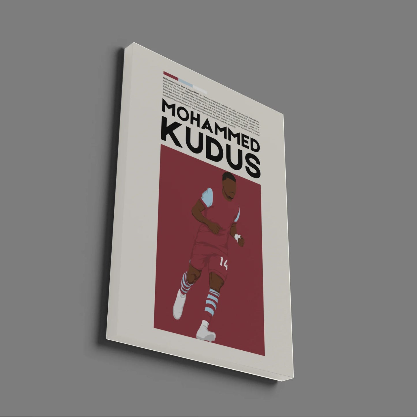 Mohammed Kudus West Ham - Minimalist