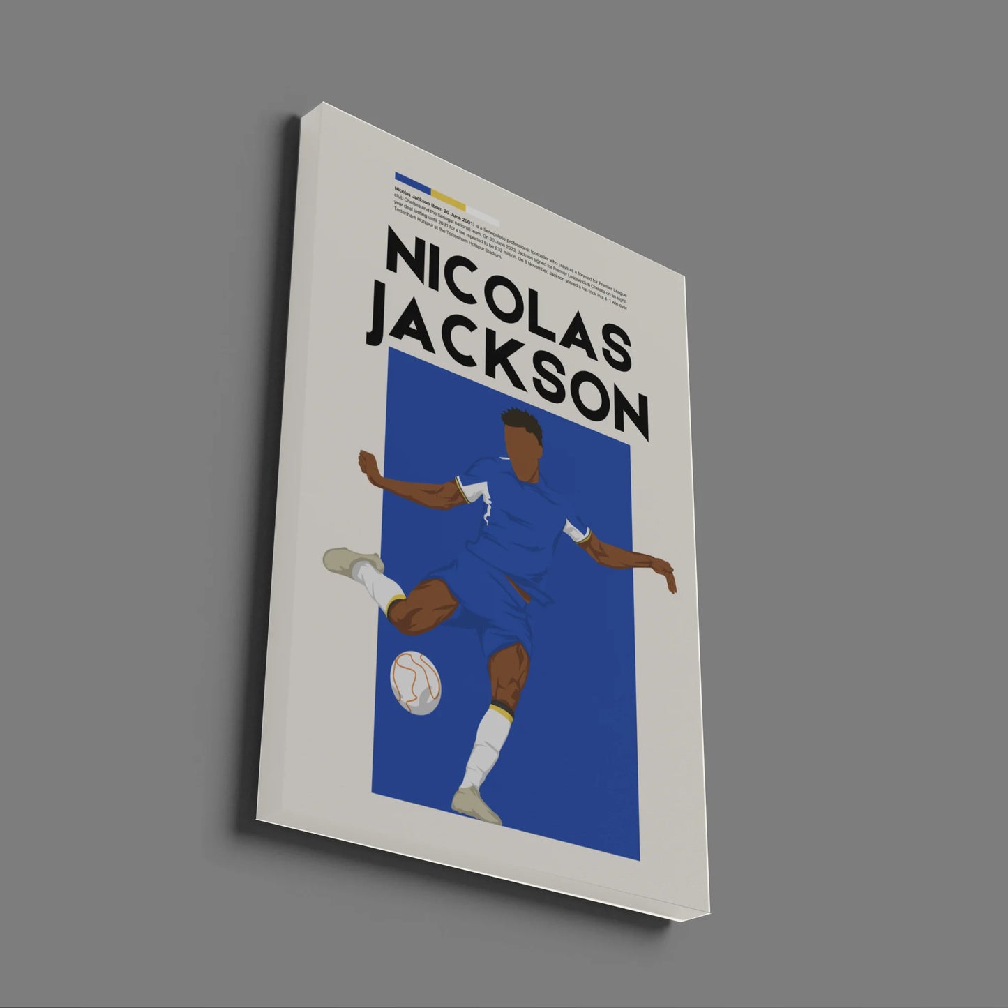 Nicolas Jackson Chelsea - Minimalist