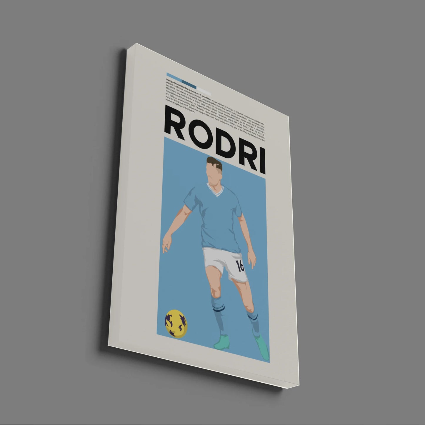 Rodri Man City - Minimalist