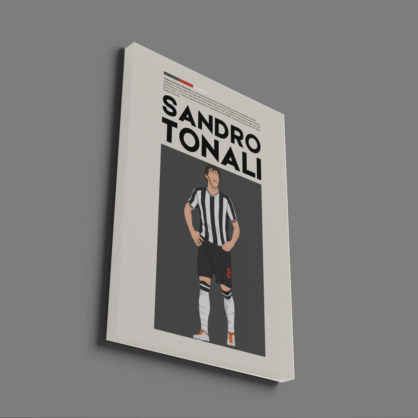 Sandro Tonali Newcastle - Minimalist