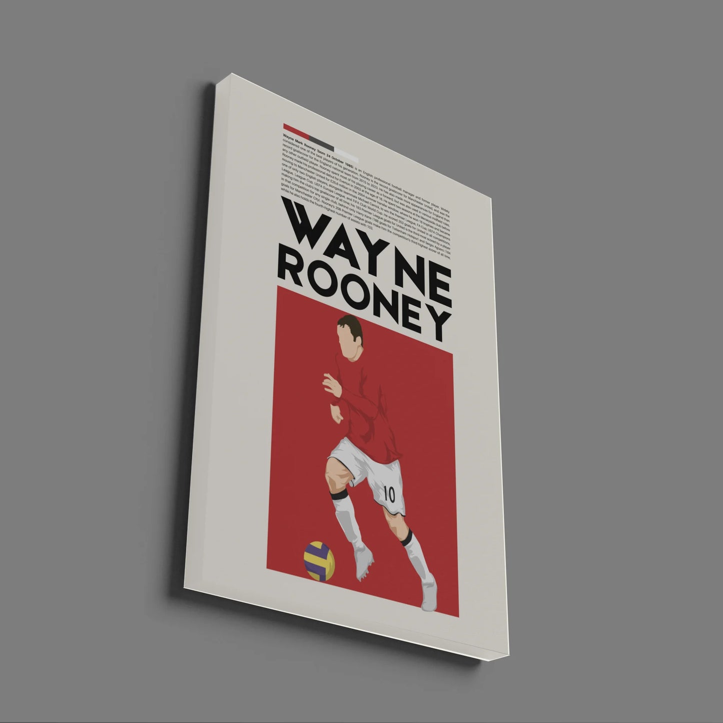 Wayne Rooney Man Utd - Minimalist