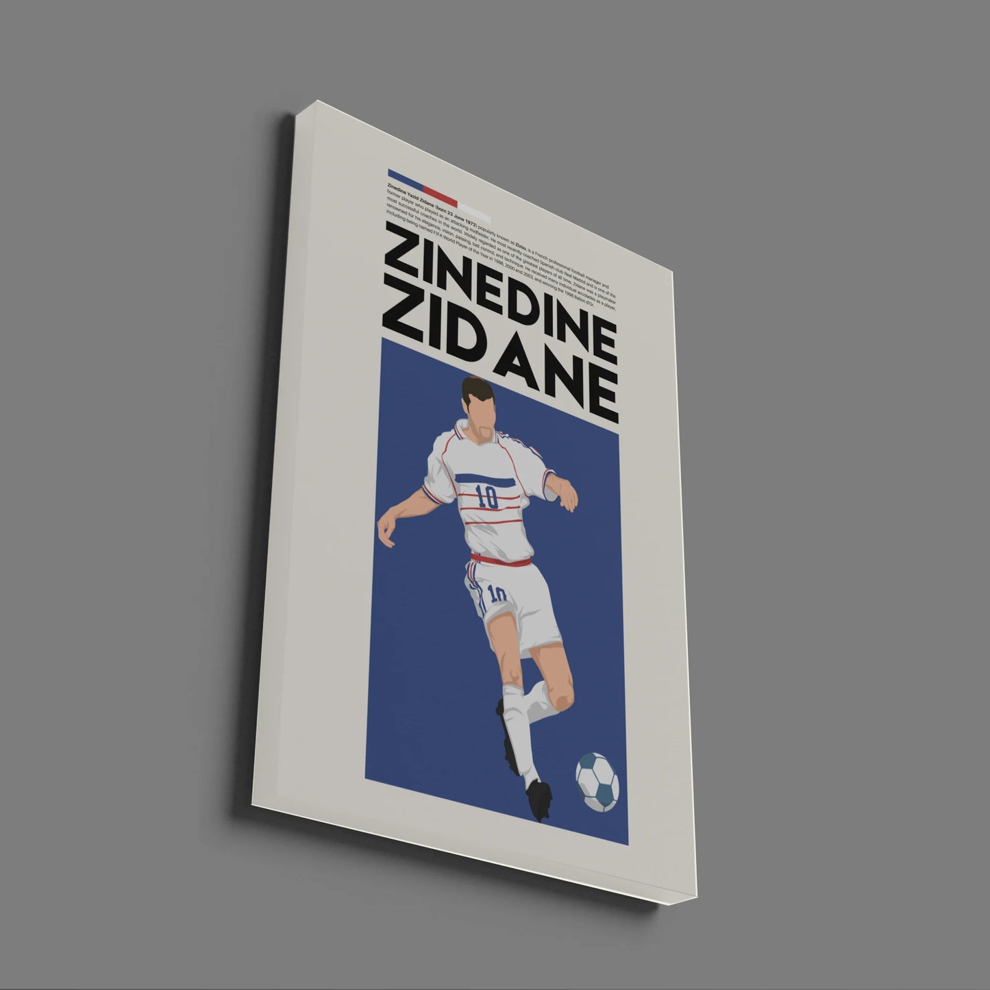 Zinedine Zidane France - Minimalist