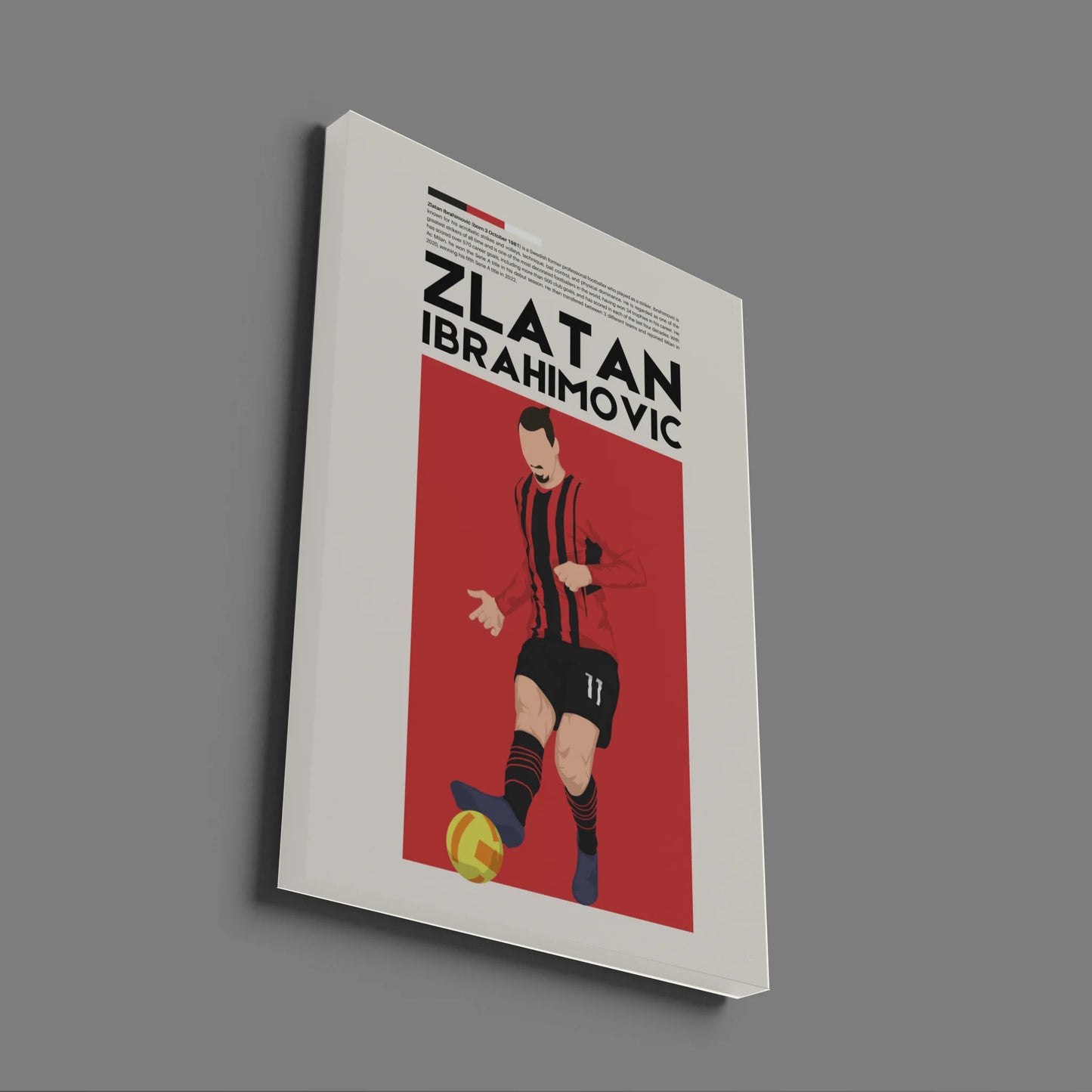 Zlatan Ibrahimović AC Milan - Minimalist