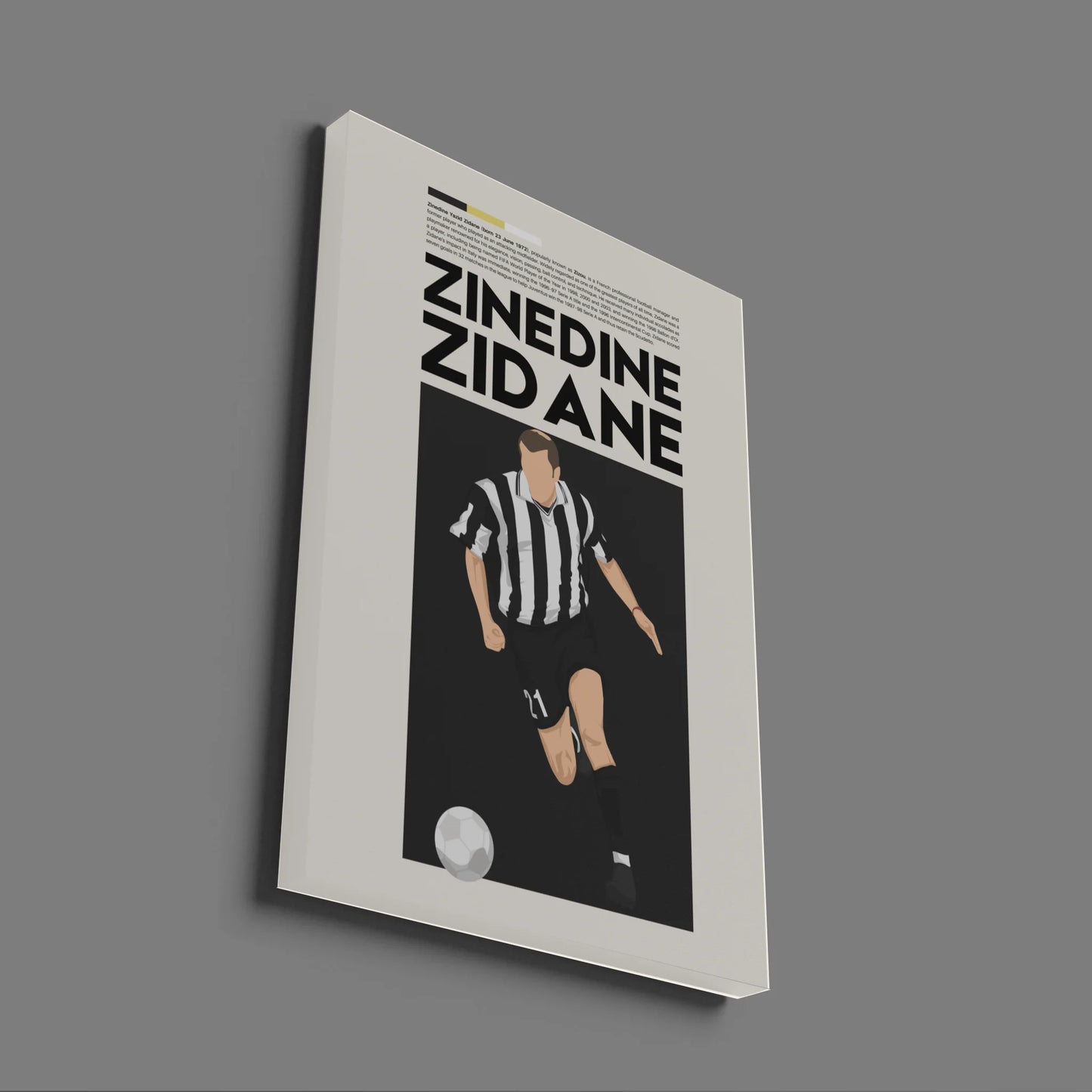 Zinedine Zidane Juventus - Minimalist