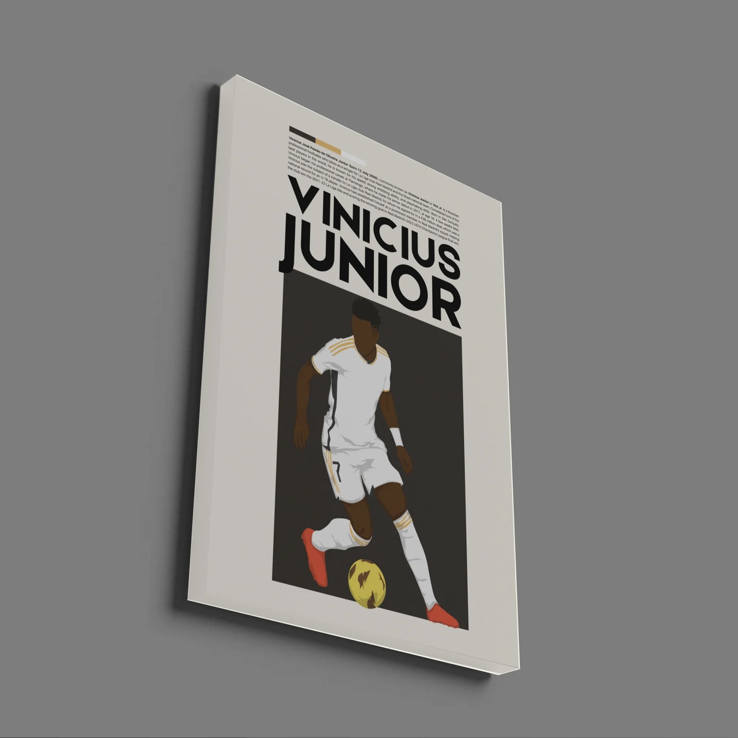 Vinícius Júnior Real Madrid - Minimalist