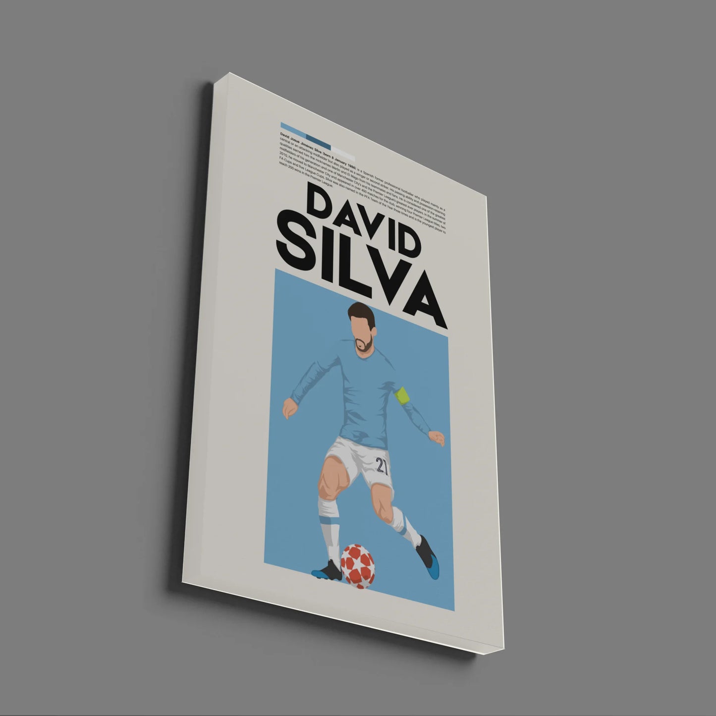 David Silva Man City - Minimalist