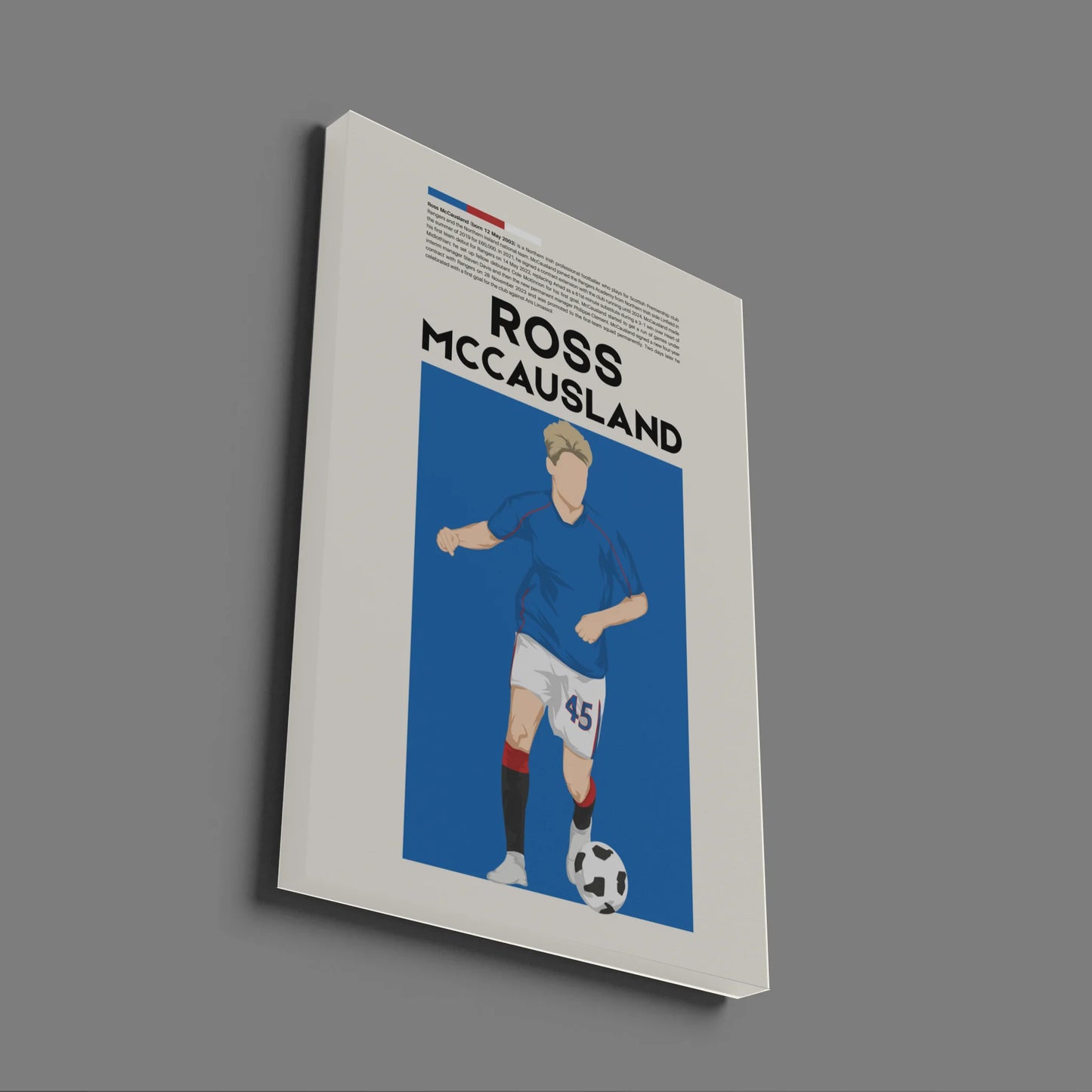Ross McCausland Rangers - Minimalist