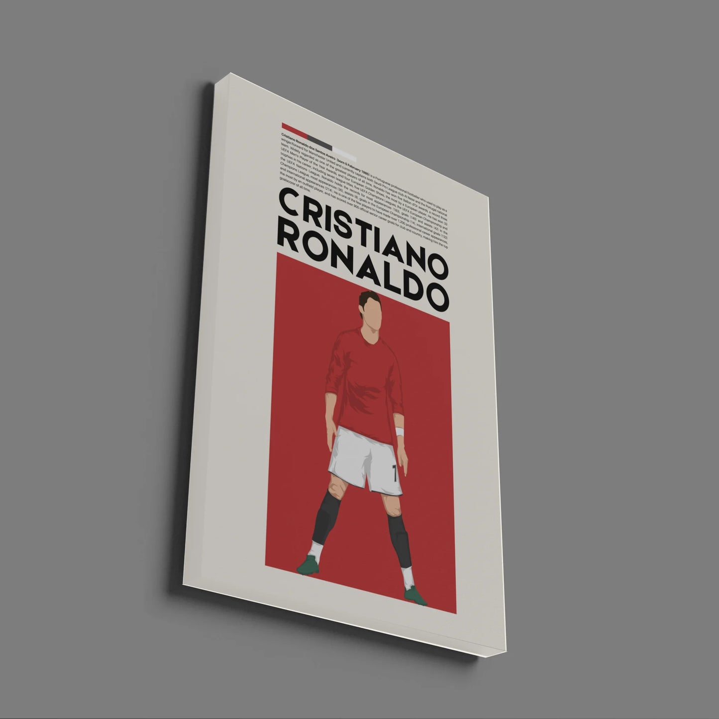 Cristiano Ronaldo Man Utd - Minimalist