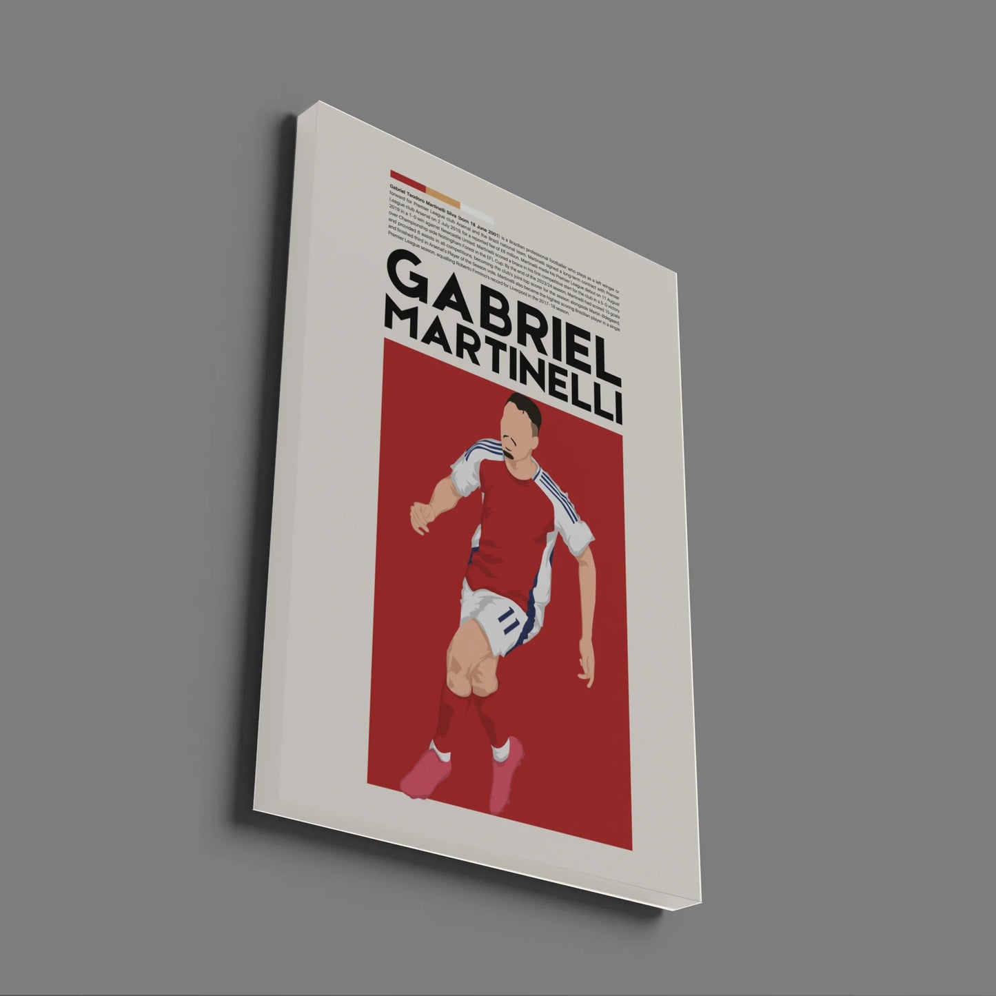 Gabriel Martinelli Arsenal - Minimalist