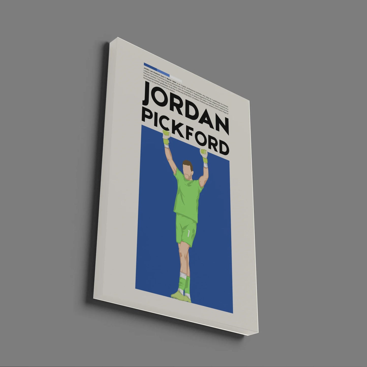 Jordan Pickford Everton - Minimalist