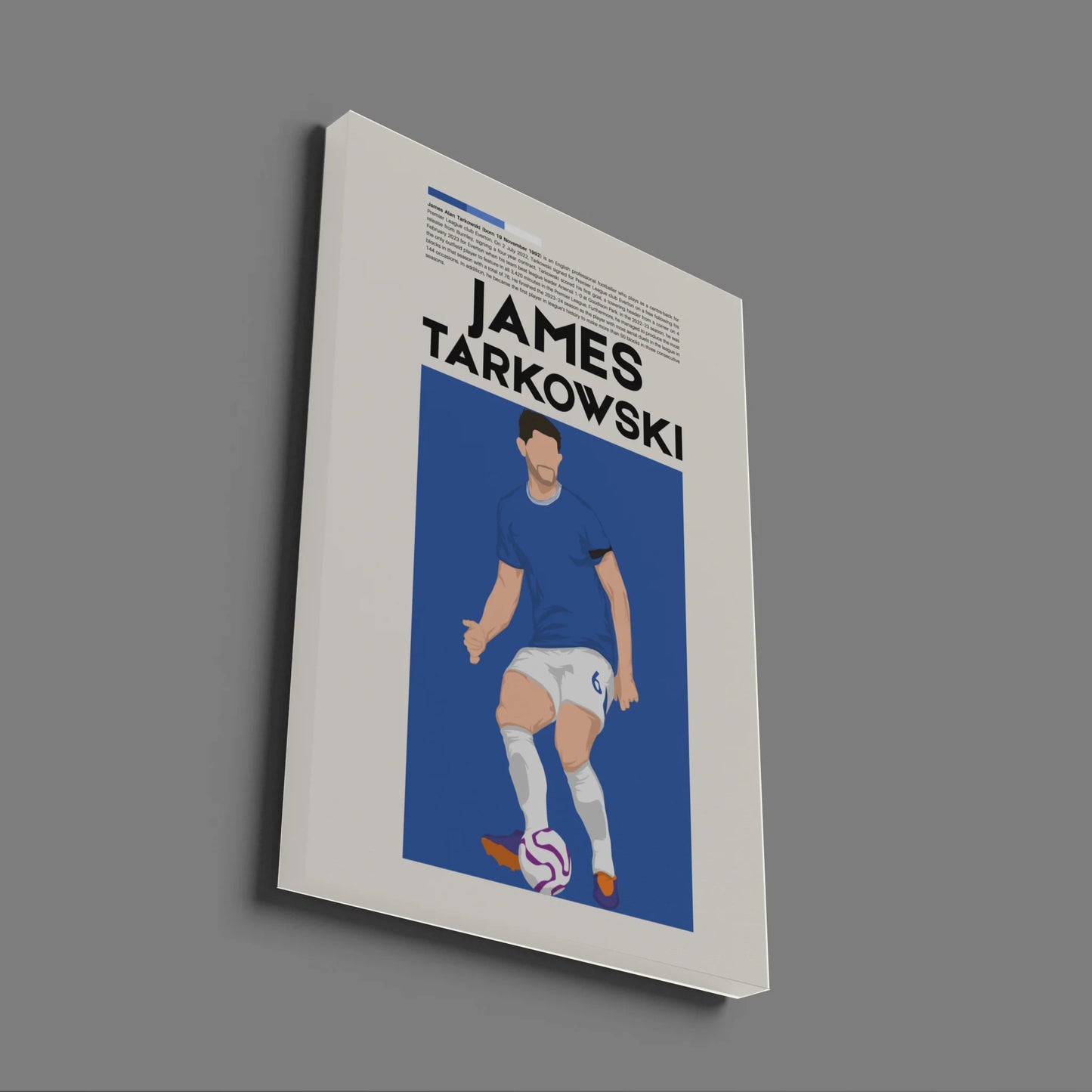James Tarkowski Everton - Minimalist