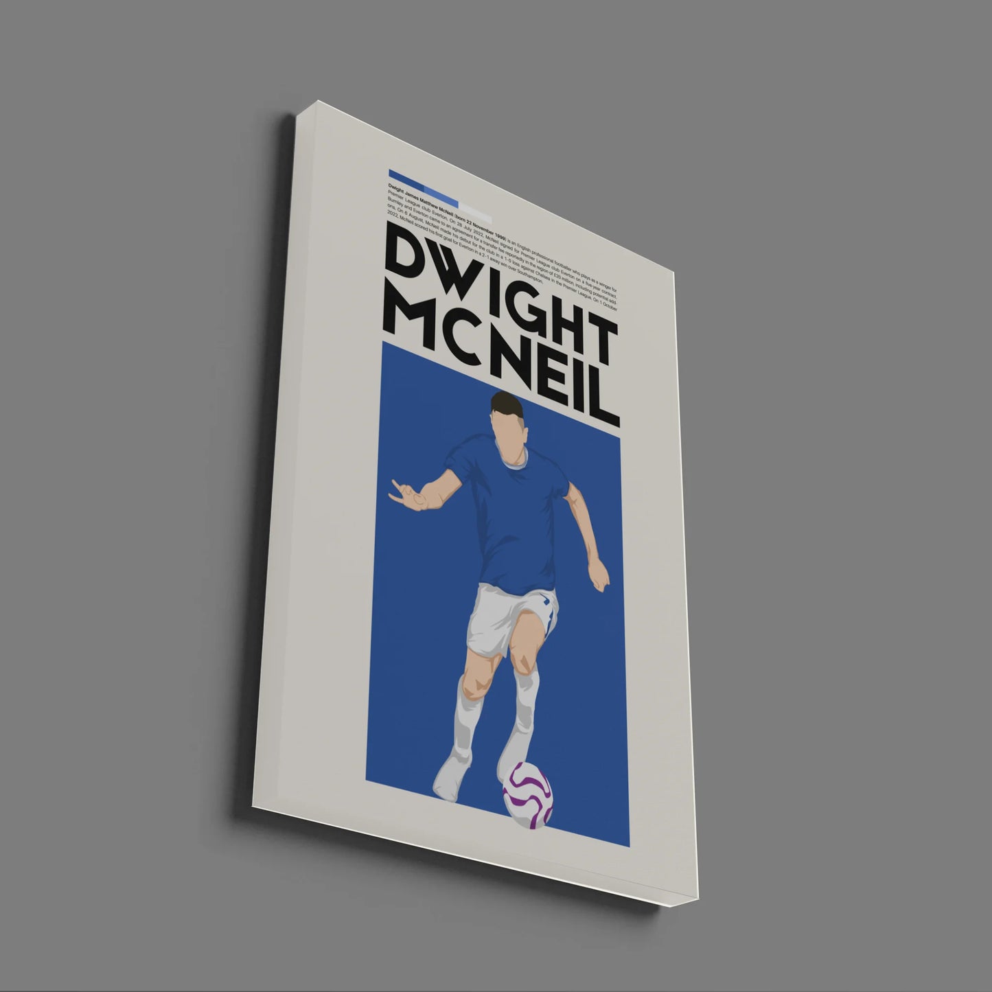 Dwight McNeil Everton - Minimalist