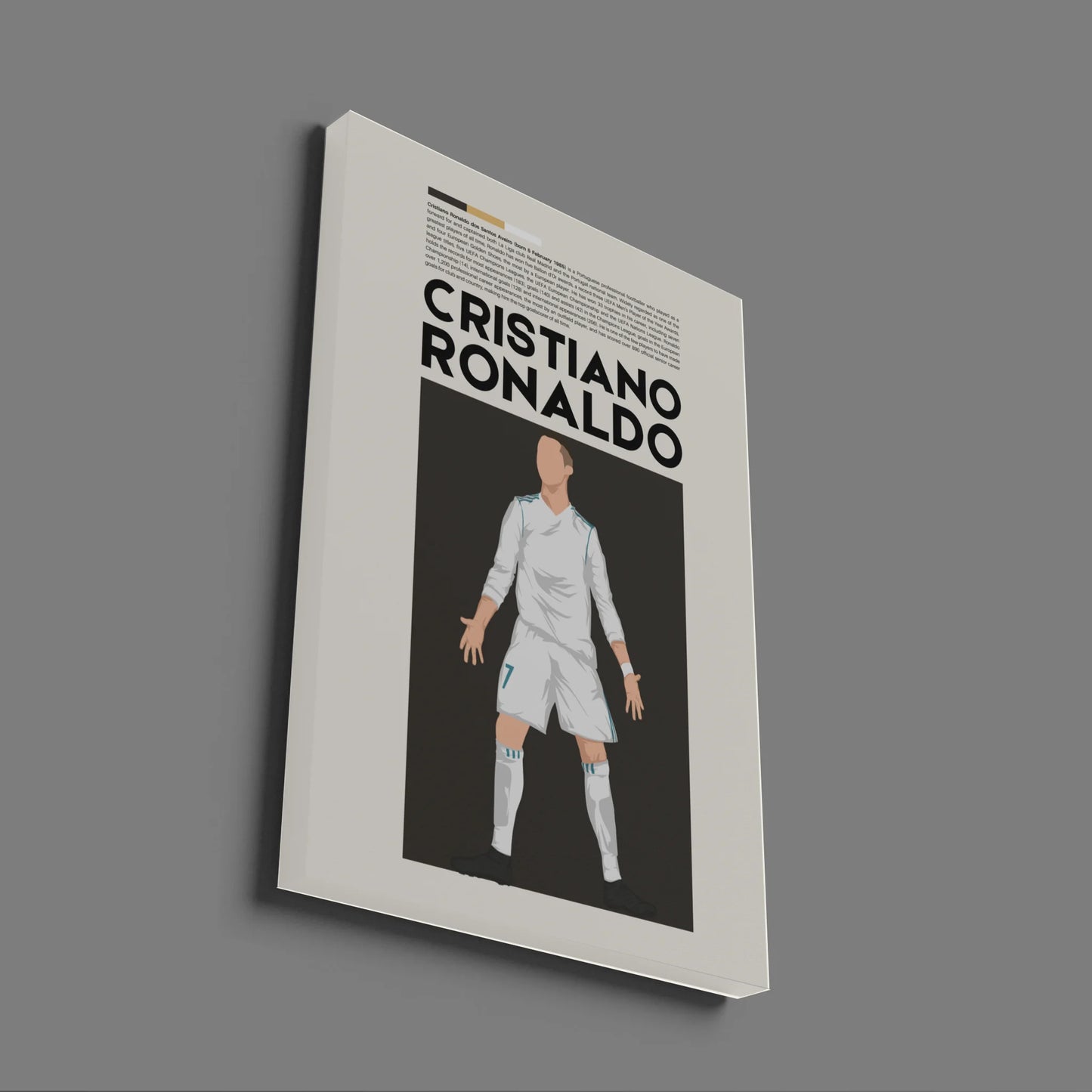 Cristiano Ronaldo Real Madrid - Minimalist
