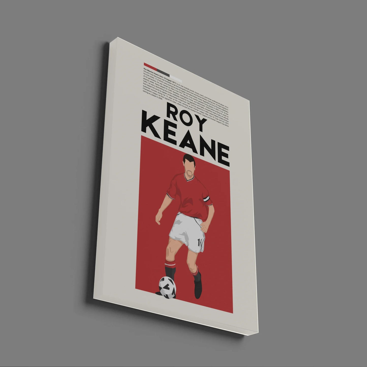 Roy Keane Man Utd - Minimalist