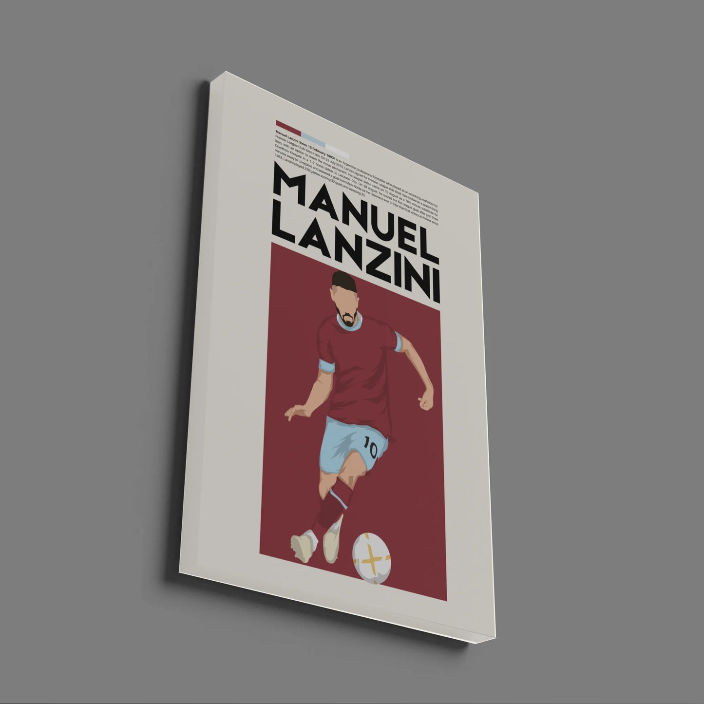 Manuel Lanzini West Ham - Minimalist